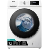 Hisense WFQA1014EVJM Lavatrice con funzione vapore/10 kg/AquaStop /1400 giri/min /15 programmi/Inverter PowerDrive Motor/Tamburo in acciaio inox/Sicurezza bambini/Pulizia del tamburo/Bianco