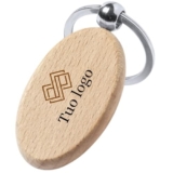 Hole Gadget | Gadget Personalizzati Portachiavi in Legno Promozionali Aziendali e Pubblicitari Stampati con Logo per Eventi, Matrimonio, Compleanno, Fiere, Omaggio a Clienti, Natale | 6204 (100)