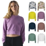 Hole Gadget ® | Felpa Personalizzata Crop da Donna Cotone Organico e Poliestere Riciclato – Cappuccio e Tascone – per Aziende, Eventi, Merchandising – Logo Ricamato o Stampato BCWW34B (30)