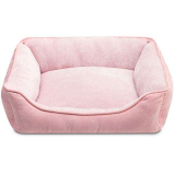 Hollypet Letto per Gatti Letto per Cani di Piccola Taglia, Cuccia per Gatti e Cuccioli, Letto Gatto Morbido Lettino per Animali Domestici, Rosa (55 * 45 * 15cm)