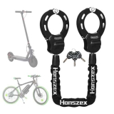 Honszex Lucchetto Bici, Catena Bici con Chiavii, Lucchetto Monopattino Elettrico, 36,22 Pollici Multi-Color Pesante Catena di Manette di Blocco, Accessori per Biciclette e Scooter Elettrici
