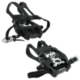 Hyacinthy 1 Paia Pedali SPD, Pedali per Bicicletta con Gabbia e Cinghia, 9/16 “MTB Pedale per Spin Bike, Bici da Corsa, Cyclette e Biciclette Esterno, Touring, Bici da Bicicletta Pedali