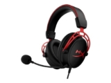 HyperX Cloud Alpha, Cuffie da Gaming con Jack Audio da 3,5 mm, Comandi sul Cavo, Telaio in Alluminio, Cuscinetti in Memory Foam Rivestiti in Similpelle, Adatto per PS4, Xbox e PC, Nero/Rosso
