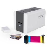 IDP SMART-21S – Kit stampante Simplex per carte d’identità con software solo PC, 100 nastri colorati YMCKO per stampa e 100 schede in plastica PVC