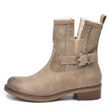 IF Fashion Stivali Stivaletti Biker Motociclista da Donna Traforato Con Fibbie Borchie Primaverili Estivi Pelle Sintetica G677 Khaki N.40