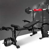 IIPOSAQQ Attrezzo fitness per la casa o le gambe commerciali, panca sit-up panca regolabile pieghevole con dip station, resistente, allenamento multi-sit-up