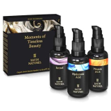 Idee Regalo Donna Compleanno – Scatola Regalo con Siero Idratante Viso Acido Ialuronico Viso + Siero Retinolo Viso + Siero Vitamina C 3x30ml, Skin Care Kit Viso Satin Naturel