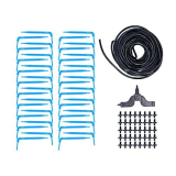 Il Kit di Irrigazione a Goccia da 15 M Supporta Singoli Doppi Quattro Gocciolatori per Vasi di Fiori, Piantine, Giardinaggio Domestico