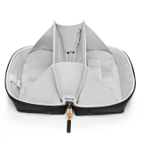 Inateck piccola Custodia per Cavi, Organizer per Accessori Elettronici con Manico, custodia organizzativa per gadget, Borsa organizer per accessori resistente agli spruzzi, AB03007-S Nera