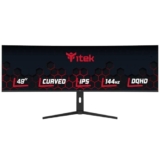 Itek monitor GGC – 49″ Curvo, 5120×1440 DQHD UltraWide, Pannello IPS da 144Hz, Risposta 1ms, Collegamenti HDMI, DP e Type-C PD, HAS, Adapt Sync