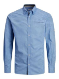 JACK & JONES Jjeremy-Maglietta LS Noos Camicia a Maniche Lunghe, Sky Captain, L Uomo