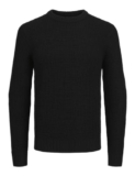 JACK & JONES Jjliam Knit Crew Neck Maglione Lavorato a Maglia, Nero, XL Uomo