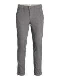 JACK & JONES Pantalone taglio classico microtramato. Grigio 36W / 32L Microtramata