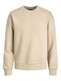 JACK & JONES Uomo Maglia Basic Maglione Manica Lunga Girocollo Caldo Pullover Senza Cappuccio JJESTAR, Colore:Beige, Dimensione Maglia:L