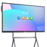 JAV Smart Board 55 pollici 4K UHD lavagna interattiva PC touch screen con doppio sistema smart board digitale con robusto ecosistema app, per aula e ufficio (con supporto a parete)