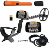 JKELPV Pinpointer Metal Detector Metal Detector con Bobina di Ricerca Impermeabile, Display LCD con retroilluminazione Pinpoint Accessori del rilevatore