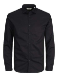 Jack & Jones S Jprblacardiff Shirt L/S Noos Maglia a Maniche Lunghe, Schwarz, M Uomo