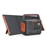 Jackery Powerstation 1000 v2 con pannello solare da 200 W, 1070 Wh LiFePO4, 1500 W AC/100 W USB-C, 1 ora di ricarica rapida per campeggio, camper, emergenza