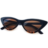 Joopin Occhiali da Sole da Donna Occhi di Gatto Polarizzati Protezione UV400 Moda Retro Triangolari Farfalla Vintage Cat Eye Sunglasses (Marrone)