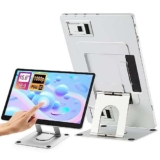 JoyReal Monitor touchscreen a 10 punti 15.6 ” Estensore dello schermo del computer portatile 1080P FHD Monitor doppio rotante con tastiera virtuale Supporto pieghevole per MacBook, Windows, PC,