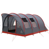Justcamp Atlanta 5 tenda familiare, tenda tunnel per 5 persone, con altezza in verticale, fondo cucito – grigio