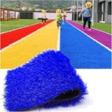 JvFbjLF Erba artificiale Decorazione esterna Erba sintetica Mat Cortile Erba Mat Drenaggio Automatico Giardino Pet Erba sintetica Mat