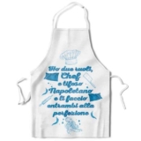 KAÏDENSÏ Idea Regalo Natale Tifoso Calcio Originale – Grembiule da Cucina Divertente Chef Napoletano – Gadget Divertenti per Tifosi – Idee Regali Divertenti Originali