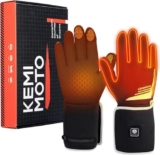 KEMIMOTO Guanti riscaldabili uomo donna guanti riscaldati ricaricabili guanti riscaldati sottili guanti da lavoro invernali caldi guanti elettrici per bicicletta moto sci pesca caccia inverno