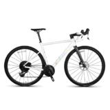 KIBONCY Bike Da Strada Da 700c, Bicicletta Per Pendolari a 13 Velocità Per Uomini Donne, Bici Da Corsa In Alluminio Leggero Da 26 Pollici, Biciclette Per Adulti Con Sistema White-S