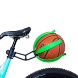 KIK BALL, Porta Pallone da Bicicletta, Dispositivo per la Sicurezza di Bambini e Ragazzi, Supporto di Facile Applicazione, Adatto a Palloni da Calcio, Pallvolo, Basket e Rugby, Colore Verde