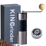 KINGrinder K6 – Macinacaffè manuale con 200 gradi di macinazione regolabile per aeropress, French Press, Drip, Espresso, capacità 35 g