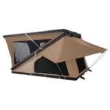 KK-GGL Tenda Per Auto Pop -Up All’aperto, Tenda Del Suv Per Tetto, Tenda Per Tetto Per Auto Deluxe Da Campeggio, Accessori Da Campeggio Di Lusso, Tenda Con Guscio Duro Per 3 Persone,Marrone
