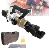 KKMNDE Piegatrice idraulica per Barre d’armatura Piegatrice elettrica per Barre d’armatura con Scatola di imballaggio per Barre d’Acciaio tonde Gamma di Piegatura 16-2