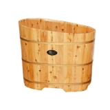 KLZUOPT Portable Bathtub Adult Solid Wood Bathtub Portable Bathtub Household Adult Spa Bathing Bathroom Hot Water Bath Thick And Durable Wooden Bathtub Children’s Pool