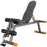 KOMFGT Panca commerciale della pressa della spalla dell’istruttore della pressa dell’attrezzo di fitness Panca regolabile Panca pieghevole per pesi panca con manubri Panca di riduzione del peso supina