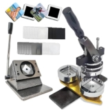 KONGQXIAA Kit Macchina per Magneti Frigo 5×5 cm – Pressa Magnetica per Badge Fai da Te con Taglierina e 100/400/700/1000 Fogli Magnetici per Foto Machine+100pcsMaterials