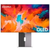 KOORUI 27E8QK Monitor 27 Pollici OLED Gaming, Full HD1440P 240Hz 0.03ms PC Monitor, 90W Type-C Charge, DCI-P3 Slim Screen, HDMI 2.0, DisplayPort 1.4, USB-C 3.1, 100x100mm VESA, Nero