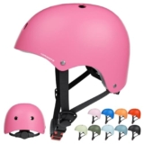 KORIMEFA Casco da Bici per Bambini Casco Protettivo Ideale per Bambini e Adolescenti Leggero ma più Sicuro Anche per Skateboard, Monopattino, Pattini a Rotelle per 3-13 Anni Ragazzi Donna (Rosa, S)