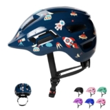 KORIMEFA Casco da bici per bambini dai 2 agli 8 anni, certificato CE, regolabile, multi-sport, pattinaggio, skateboard, scooter, ciclismo (Astronauta, XS)