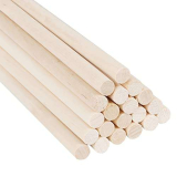 KOSHIFU 20 Pezzi Bastoncini in Legno Bamboo per Lavoretti, Rotondi, 8mm, 30 cm, per Modellismo Tasselli in Bambù Artigianali Bastone Tondo per Fai da Te