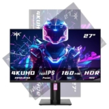 KTC Monitor 4K UHD(3840×2160) 160Hz Monitor Gaming 27 Pollici-Pannello FAST IPS Schermo PC 1ms GTG, HDR400 132% sRGB, HDMI2.1/DP1.4, VESA, Altezza/Inclinazione/Piroettamento/Orientamento, H27P22S
