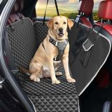 KYG Coprisedile Auto per Cani, Coprisedili Posteriore per Cani Impermeabile Antiscivolo con Finestre a Maglie, Protezione per sedile per animali per Auto SUV 135x140cm