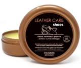 Kahns Trade Leather Care Shoes Trasparente – Crema Lucida specialmente per la cura delle scarpe in pelle – Balsamo Cuoio Neutro per pelli lisce – con Cera d’api – 150 ml