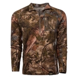 King’s Camo XKG Foundation 260 1/4 Zip Merino Base Layer Tee, Colore: Mountain Shadow (XKG4108-MS), Mountain Shadow, Small