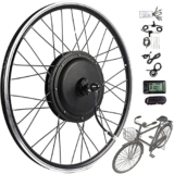 Kit Bici elettrica 20/24/26/27,5/28/29/700C Pollici, con Display LCD, volano Rotante Kit di conversione Bici elettrica Accessori Bici, 26in-48V/1500W