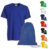 Kit Magliette Personalizzate e Sacca Zaino Promozionali per Aziende, Eventi, Gite, Fiere, Campagne Promozionali e Gadget Pubblicitari Personalizzati (150)