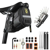 Kit Riparazione per Bici, JOLY FANG Borsa per Sellino Bicicletta con Kit ttrezzo Multifunzione da Bici con Kit Per viaggi, attività all’aperto, campeggio, a casa