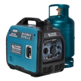 Könner&Söhnen Generatore di Corrente Inverter Portatile KS 3100iG S DUAL FUEL Generatore di emergenza 3100 W, presa Schuko 230 V, 2 porte USB, display LED, modalità Eco, generatore Euro V