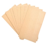 Kontrasti Impiallacciatura di legno Frassino x 8 Fogli – Dimensioni 30 cm x 10 cm x 0,5 mm x 8 Fogli Adatto per modellismo, mobili, lavori di riparazione, restauro, bricolage, fai da te artigianato