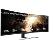 LC-Power Monitor da gioco curvo Esperienza di gioco immersiva su schermo grande da 49 pollici, HDR400, FreeSync Premium, risoluzione DFHD, e 144 Hz di velocità di aggiornamento
